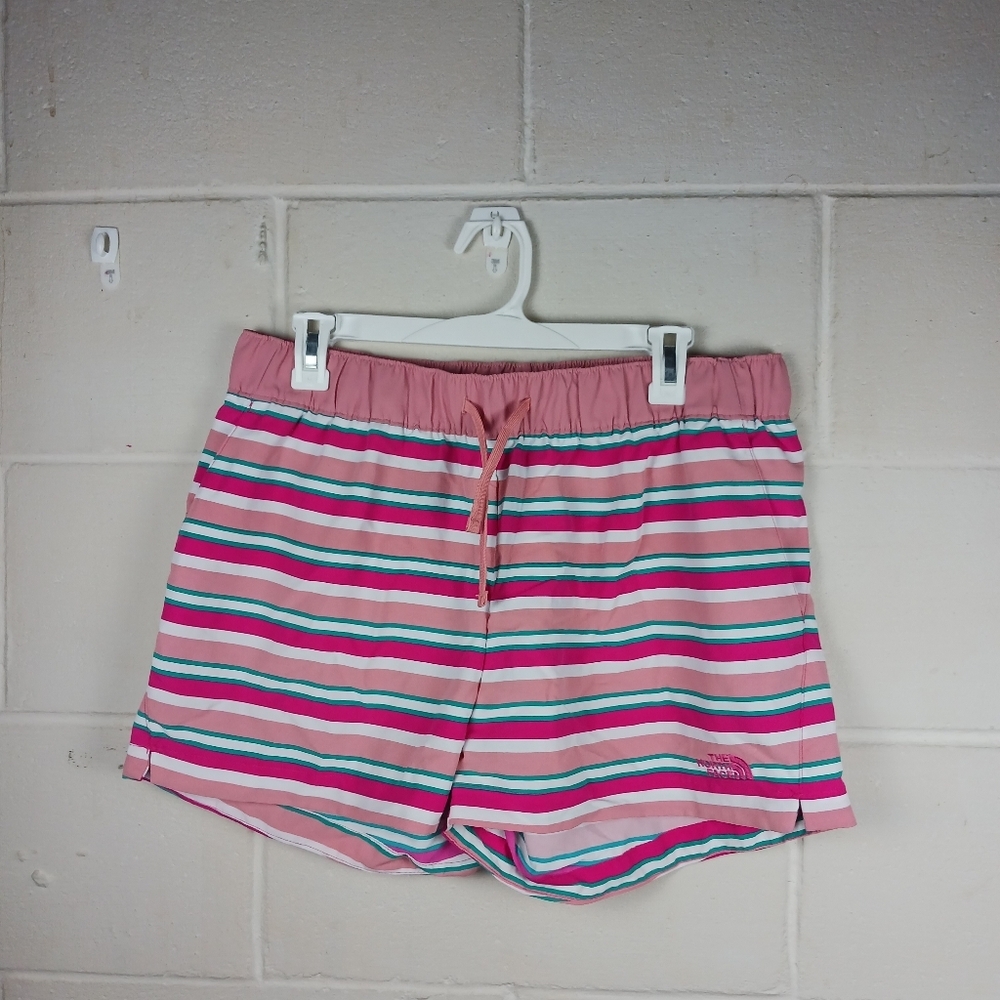 The North Face Run Class V Mini Shorts Creekside Stripe Womens Size‎ Medium